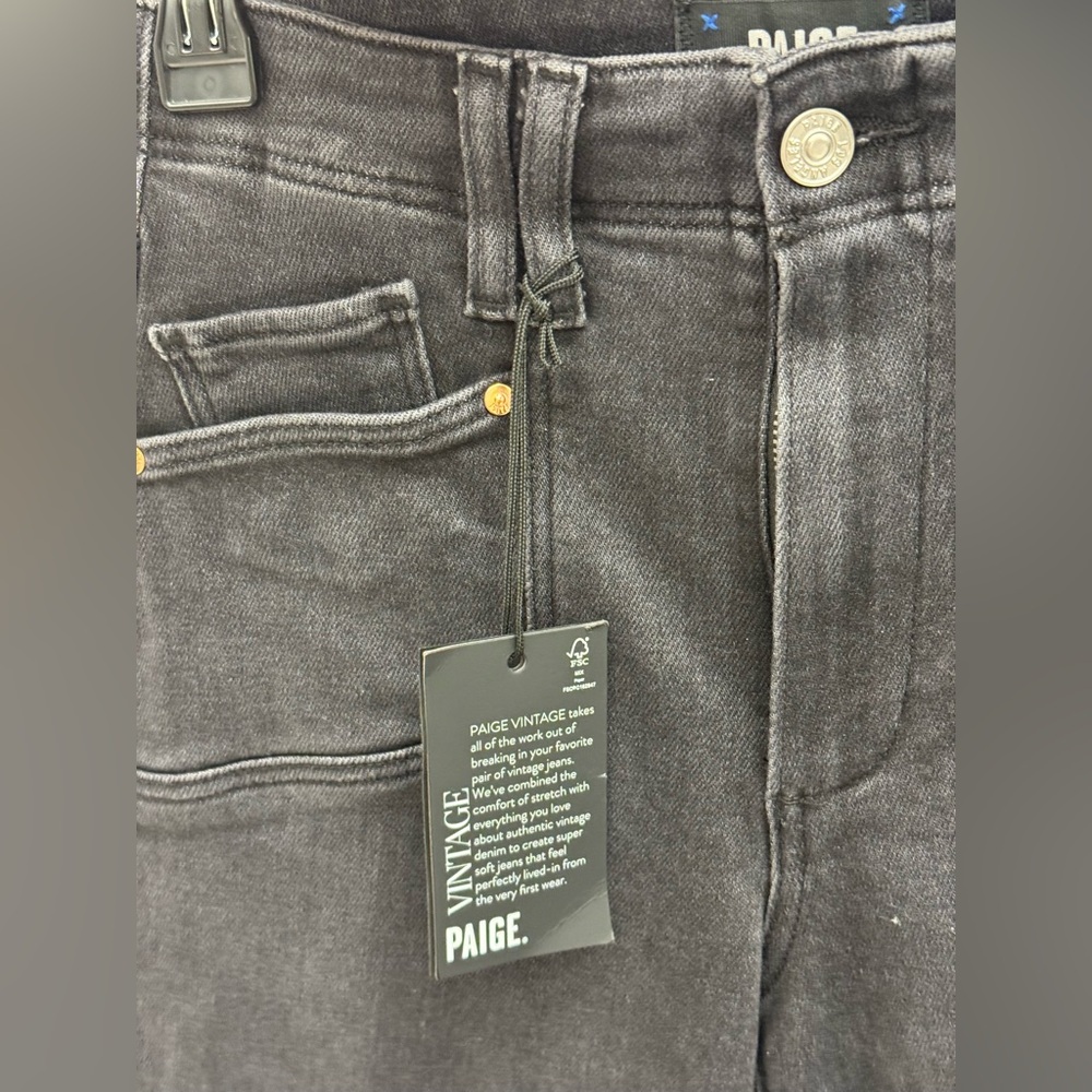 PAIGE Anessa High-Rise Crop Wide-Leg Jeans NWT - Picture 3 of 10